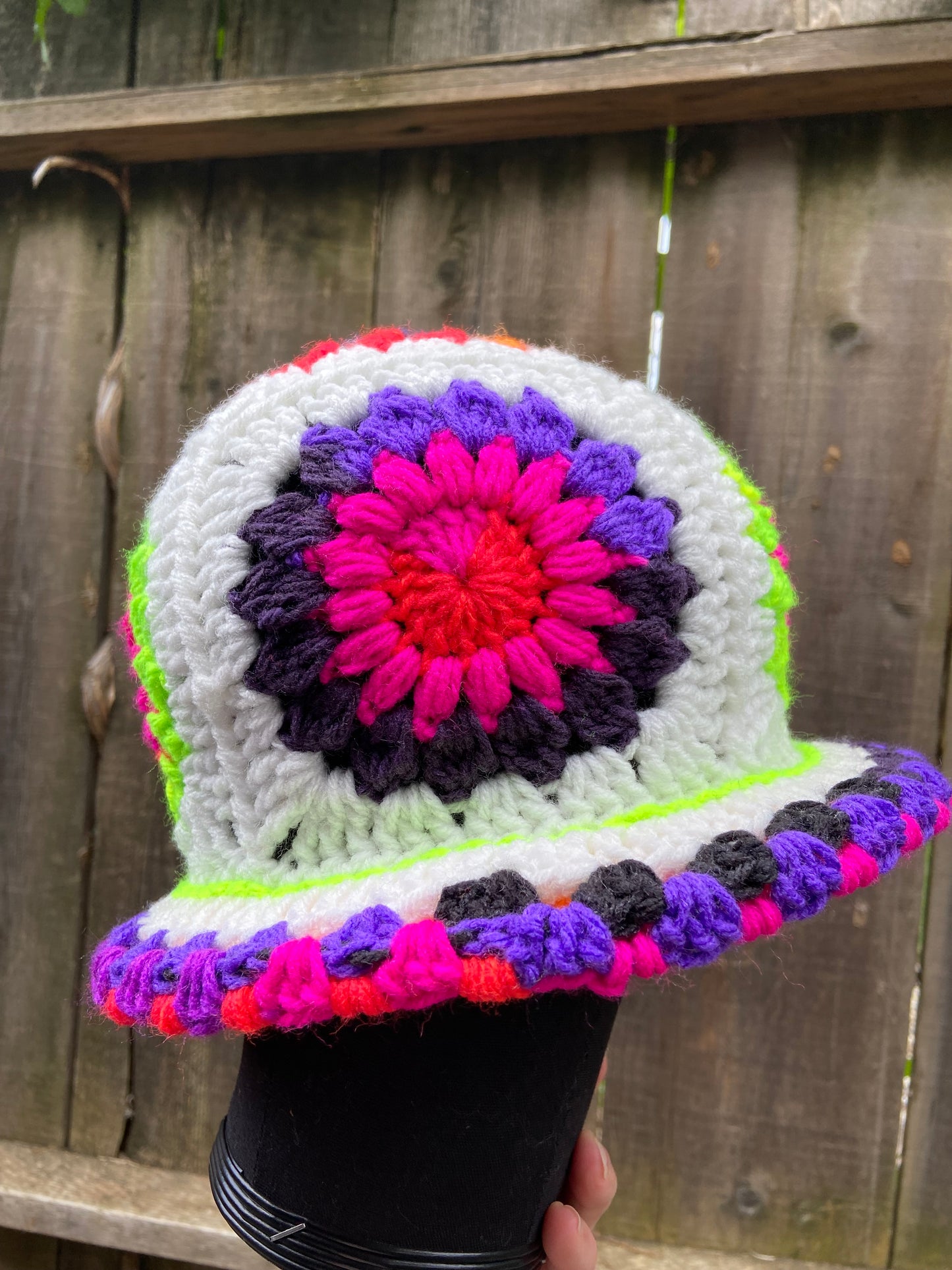 Neon bucket hat