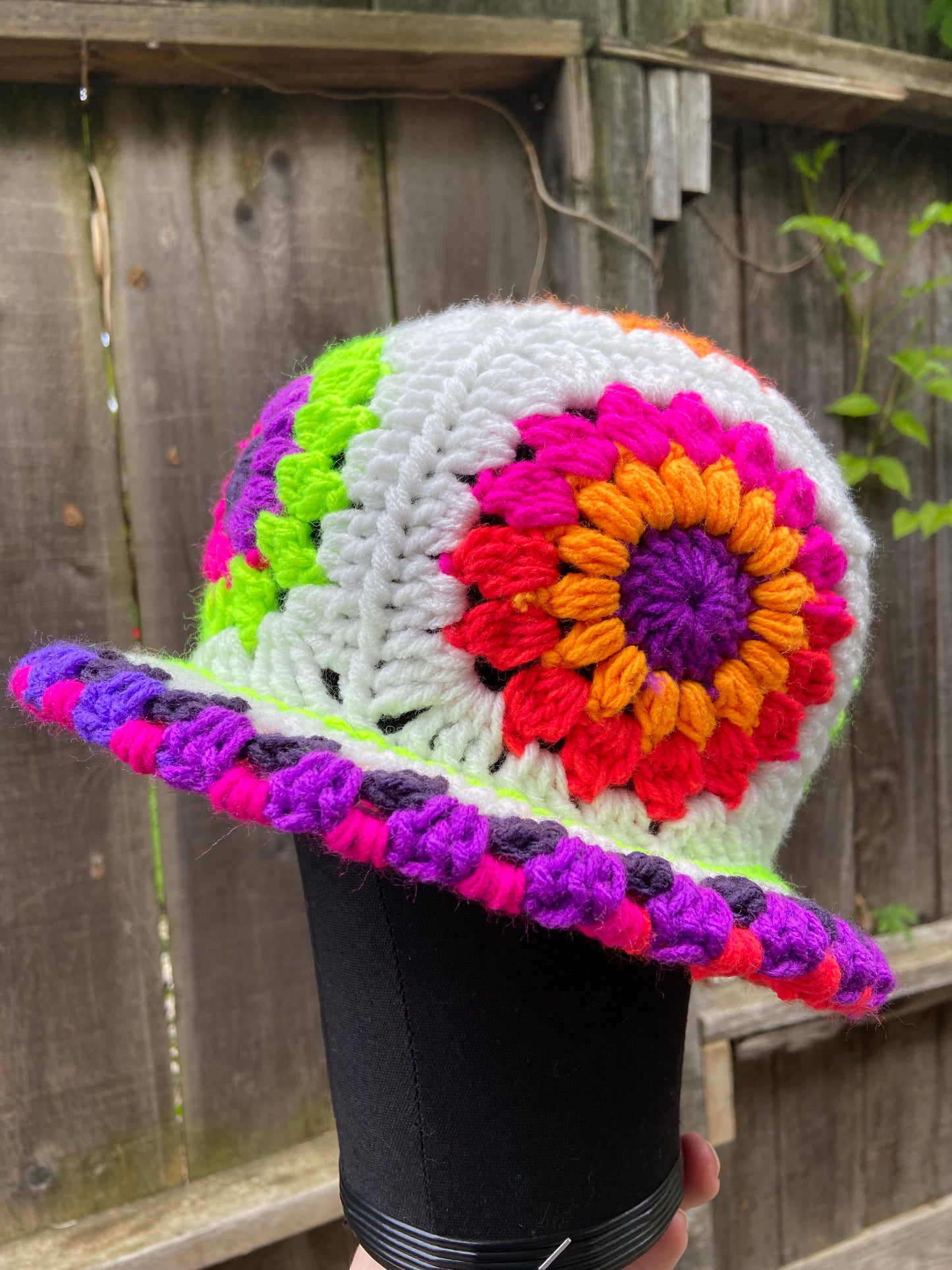 Neon bucket hat