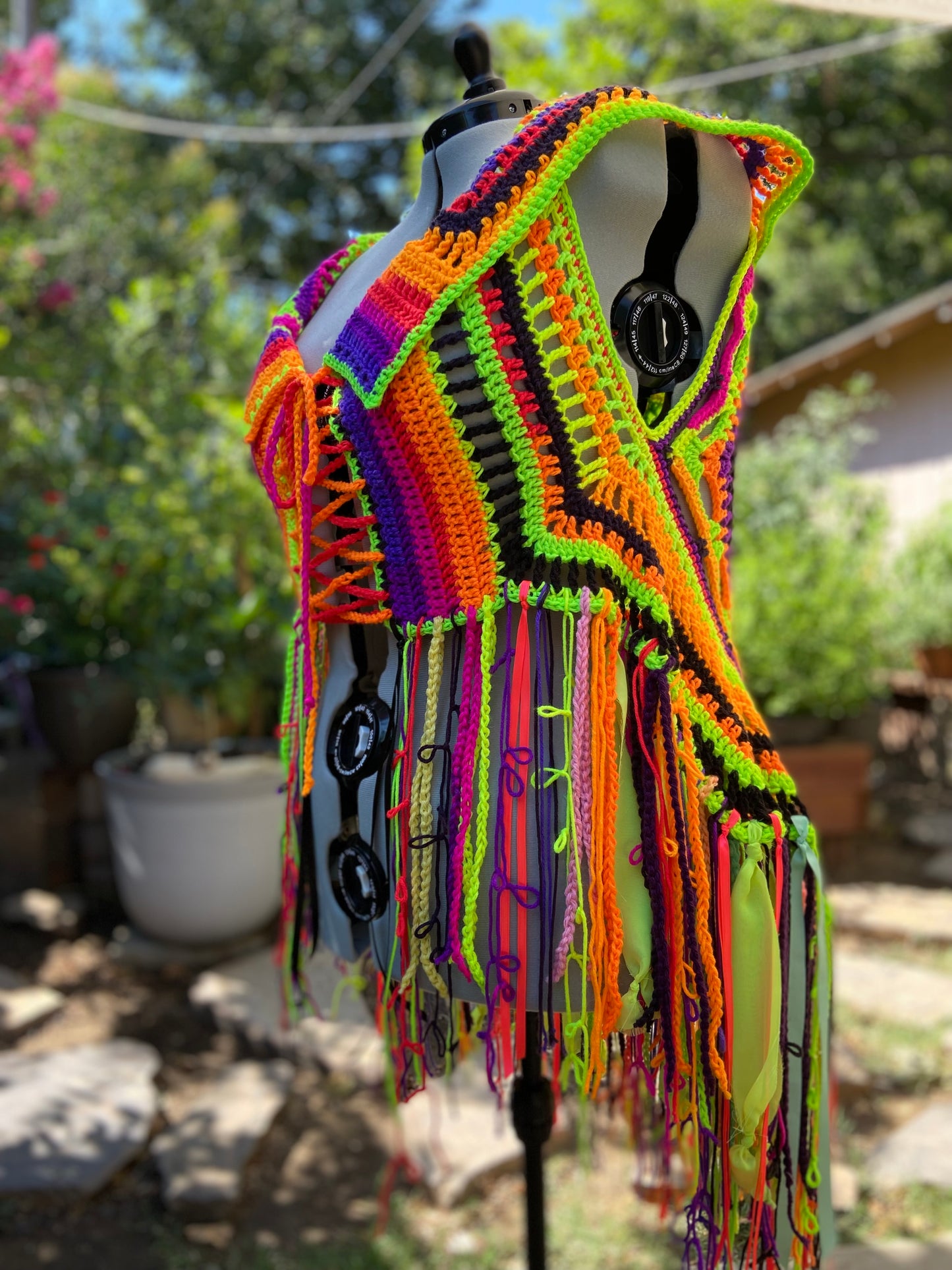 Neon mandala vest