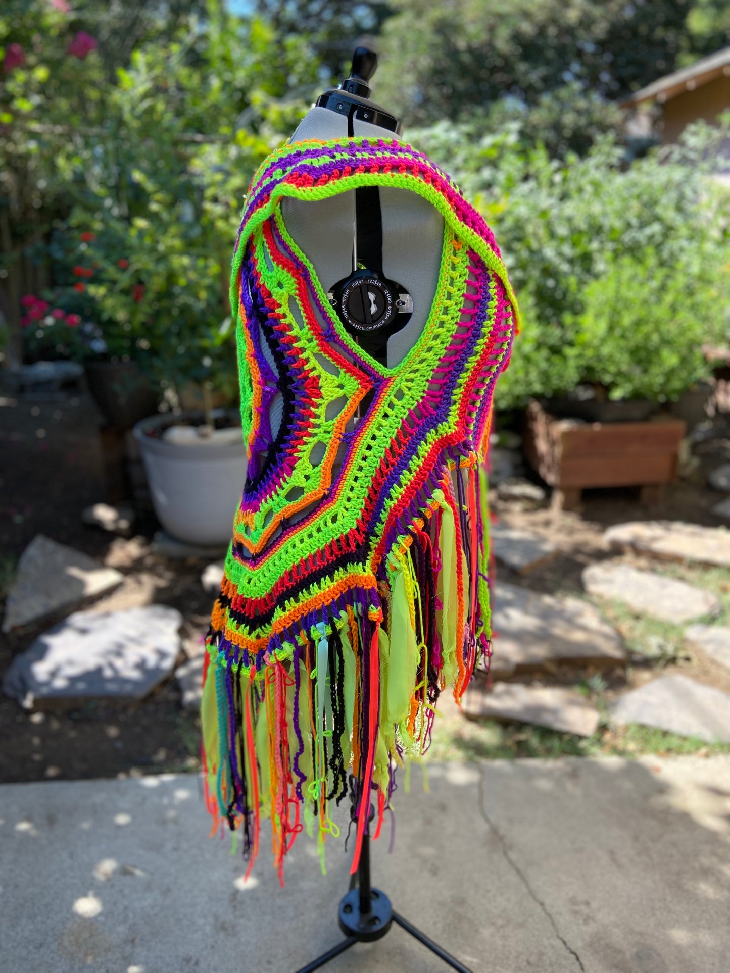 Neon mandala vest